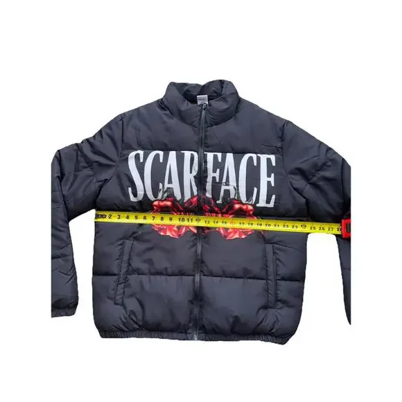 Scarface The World Is Yours Winter Lightweight Puffer Jacket Large NWOT - Picture 3 of 5